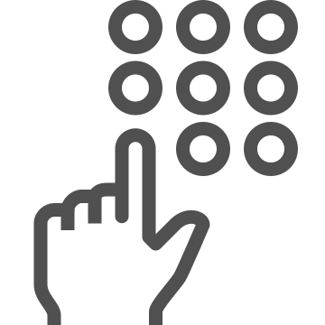Dial pad, input, keypad icon