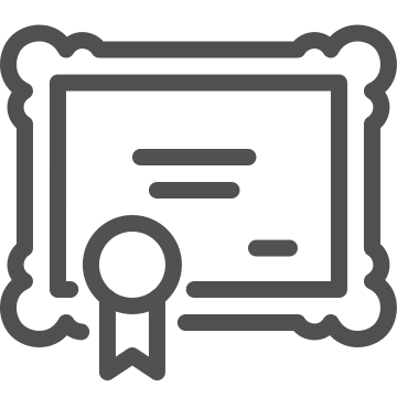 Accreditation, achievement, certificate icon