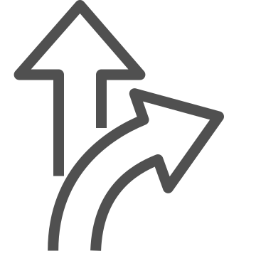 Arrows, direction, guidance icon