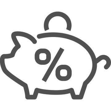 Banking, discount, finance icon