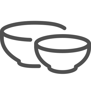 Bowls, ceramics, dishes icon