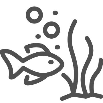 Bubbles, diving, fish icon