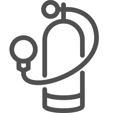 Aqualung, breathing apparatus, diving icon
