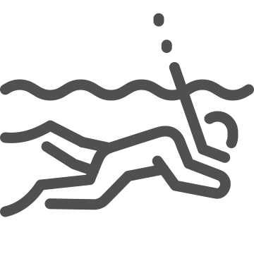 Diving, snorkeling, sports icon