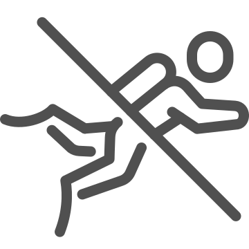 Diving, no diving, sports icon