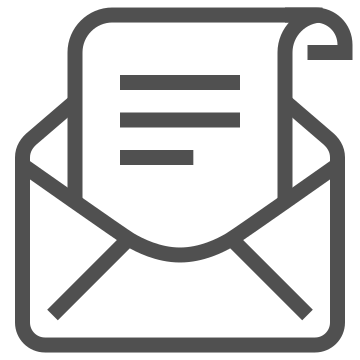 Communication, document, email icon