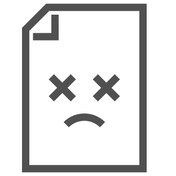 Document, error, failure icon