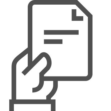 Document, file, finger icon