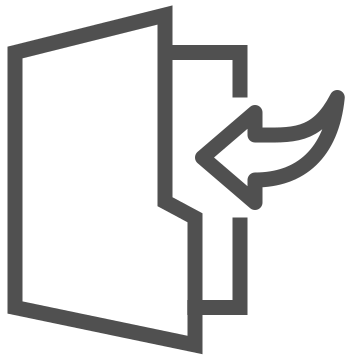Arrow, back, document icon