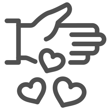 Care, charity, donation icon