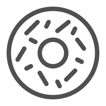 Baked, dessert, donut icon