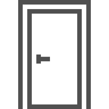 Architecture, building, door icon