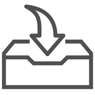 Arrow, data transfer, document icon