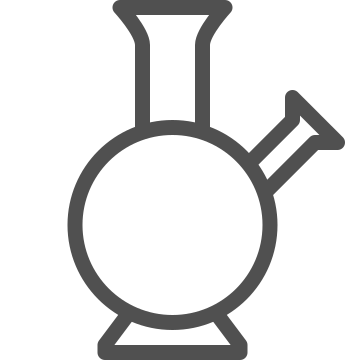 Bong, chemical, drugs icon
