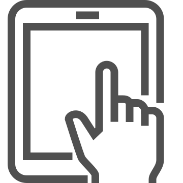 Digital book, ebook, e-reader icon