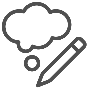 Communication, edit, idea icon