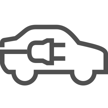 Charging, electric car, electric vehicle icon