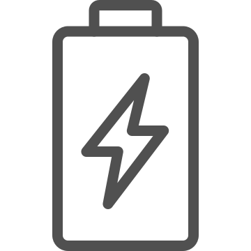 Battery, charge, current icon