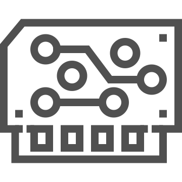 Chip, circuit, electronics icon