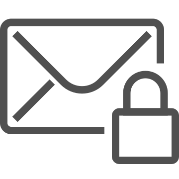Confidential, email, encryption icon