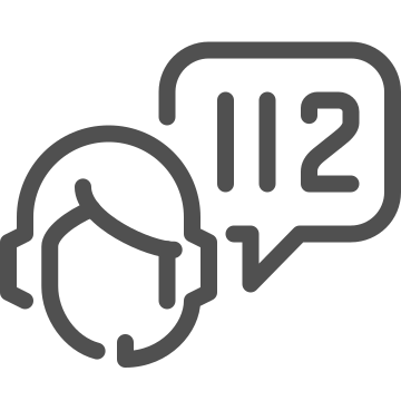 112, assistance, call icon