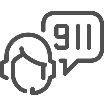 911, assistance, emergency icon