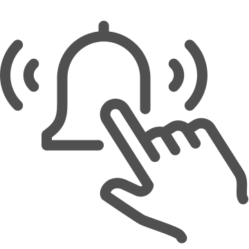 Alarm, alert, bell icon