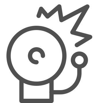Alarm, alert, emergency icon