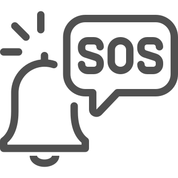 Alarm, alert, emergency icon