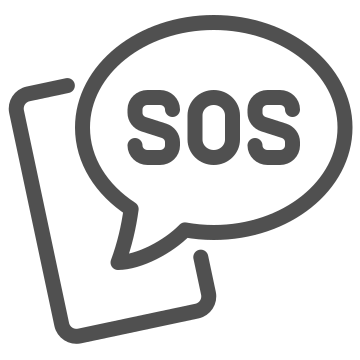 Alert, assistance, emergency icon