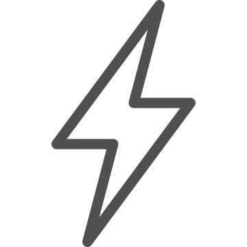 Bolt, charge, current icon