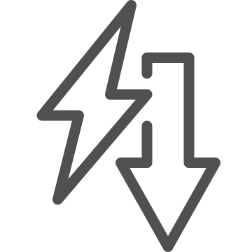 Bolt, charge, electricity icon