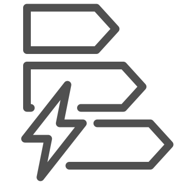 Bolt, charge, current icon