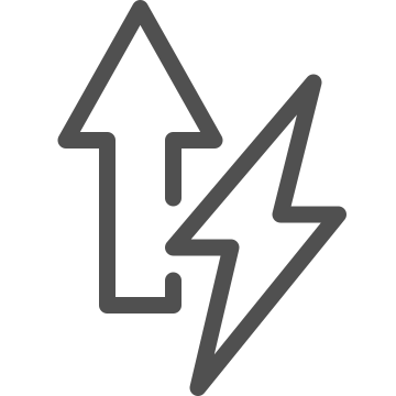 Bolt, charge, current icon