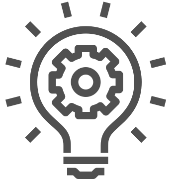 Creativity, engineering, gear icon