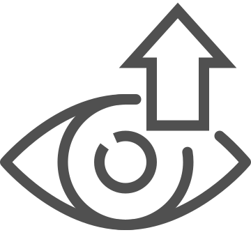Contact lens, eye, lens icon