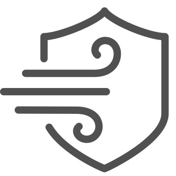 Breathable, fabric, protection icon