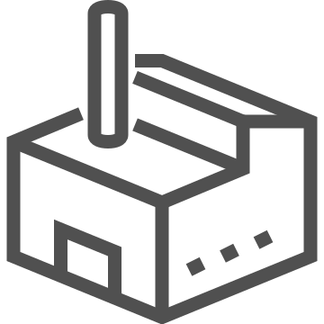 Facility, factory, industrial icon