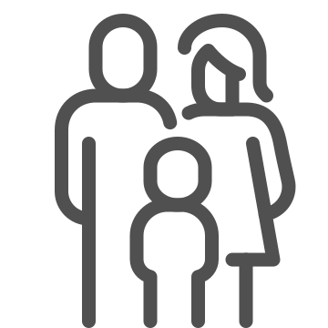 Communication, counseling, family icon