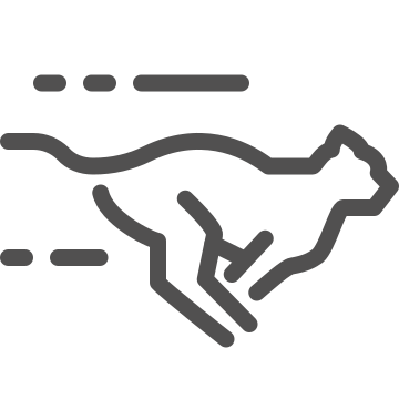Animal, dynamic, fast icon