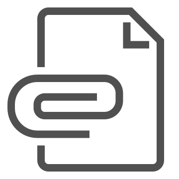 Attachment, data, digital icon