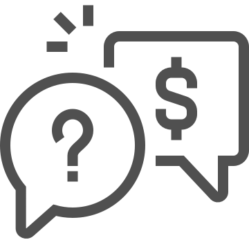 Chat, currency, discussion icon