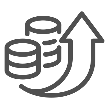 Finance, growth, investment icon