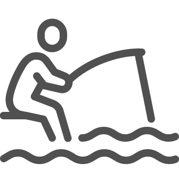 Activity, angling, bait icon