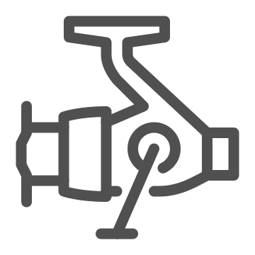 Casting, equipment, fisherman icon