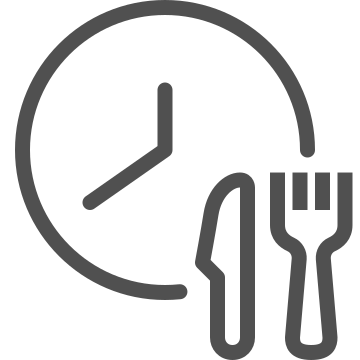 Clock, fast, food delivery icon