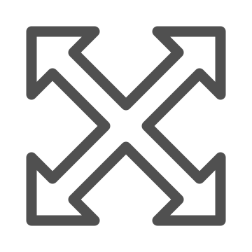 Directions, enlarge, expand icon