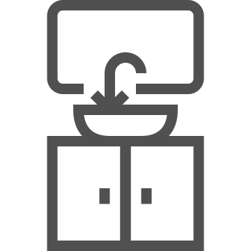 Bathroom, cabinet, furniture icon