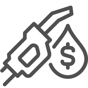 Fuel, fuel costs, gasoline icon