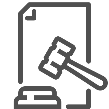 Auction, courthouse, gavel icon